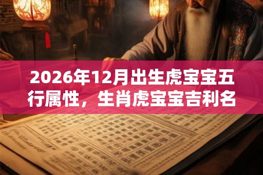 2026年12月出生虎宝宝五行属性，生肖虎宝宝吉利名字
