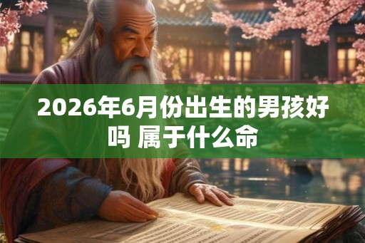 2026年6月份出生的男孩好吗 属于什么命 2026年6月份出生的男孩好吗 属于什么命