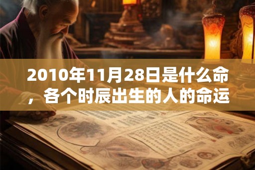 2010年11月28日是什么命,各个时辰出生的人的命运 2010年11月28日是什么命,各个时辰出生的人的命运
