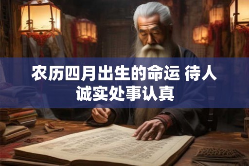 农历四月出生的命运 待人诚实处事认真