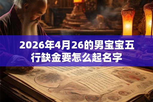 2026年4月26的男宝宝五行缺金要怎么起名字 2026年4月26的男宝宝五行缺金要怎么起名字