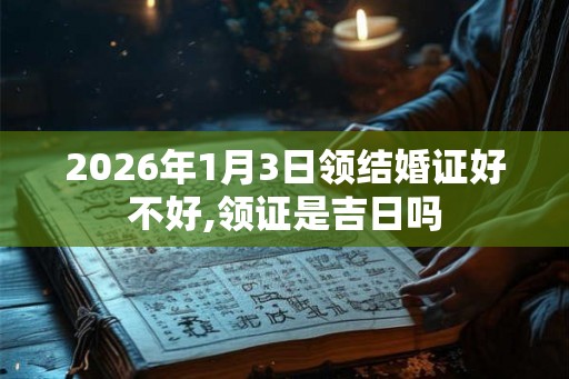 2026年1月3日领结婚证好不好,领证是吉日吗 2026年1月3日领结婚证好不好,领证是吉日吗