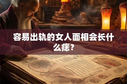 容易出轨的女人面相会长什么痣？