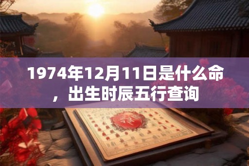 1974年12月11日是什么命,出生时辰五行查询 1974年12月11日是什么命,出生时辰五行查询