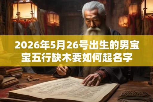 2026年5月26号出生的男宝宝五行缺木要如何起名字