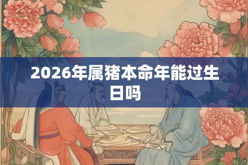 2026年属猪本命年能过生日吗 2026年属猪本命年能过生日吗