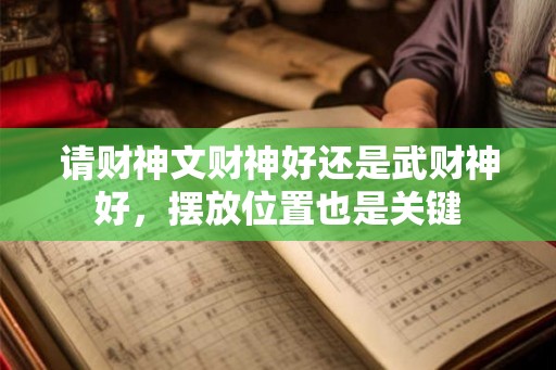 请财神文财神好还是武财神好,摆放位置也是关键 请财神文财神好还是武财神好,摆放位置也是关键