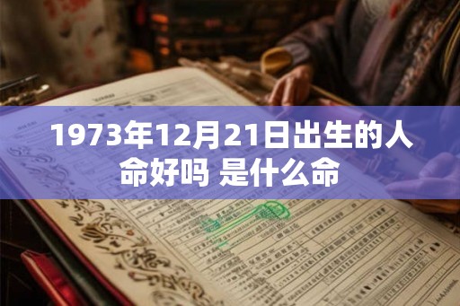 1973年12月21日出生的人命好吗 是什么命