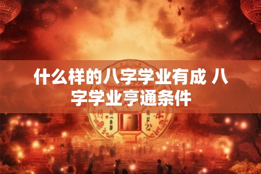 什么样的八字学业有成 八字学业亨通条件