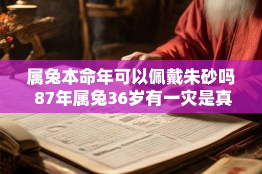 属兔本命年可以佩戴朱砂吗 87年属兔36岁有一灾是真的假的