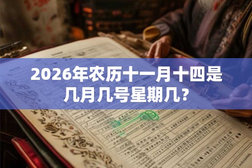 2026年农历十一月十四是几月几号星期几？