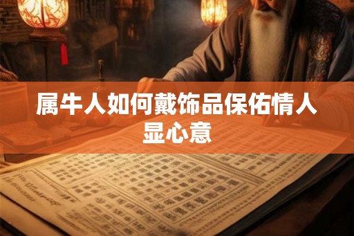 属牛人如何戴饰品保佑情人显心意