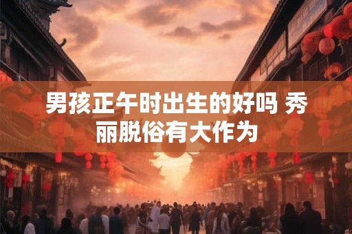 男孩正午时出生的好吗 秀丽脱俗有大作为
