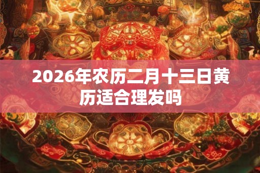 2026年农历二月十三日黄历适合理发吗