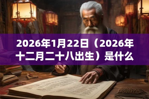 2026年1月22日（2026年十二月二十八出生）是什么命_命运如何