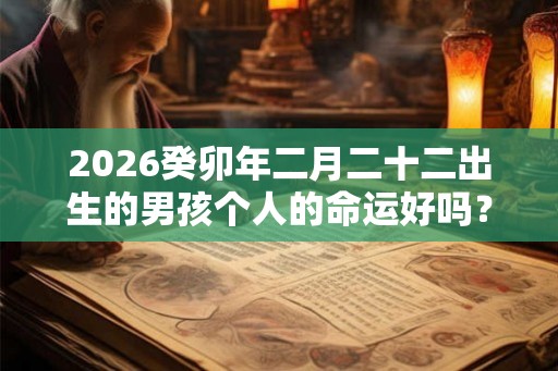 2026癸卯年二月二十二出生的男孩个人的命运好吗? 2026癸卯年二月二十二出生的男孩个人的命运好吗?