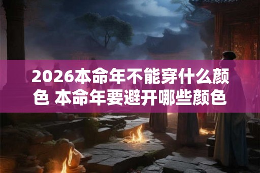 2026本命年不能穿什么颜色 本命年要避开哪些颜色 2026本命年不能穿什么颜色 本命年要避开哪些颜色