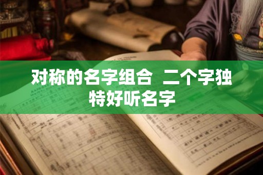 对称的名字组合 二个字独特好听名字 对称的名字组合 二个字独特好听名字