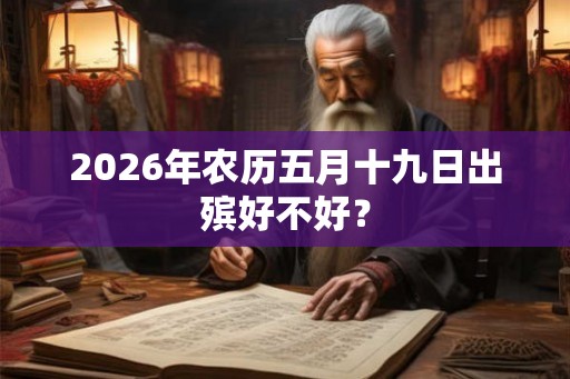 2026年农历五月十九日出殡好不好？