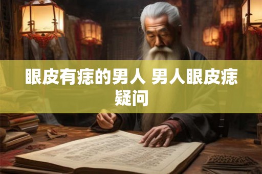 眼皮有痣的男人 男人眼皮痣疑问