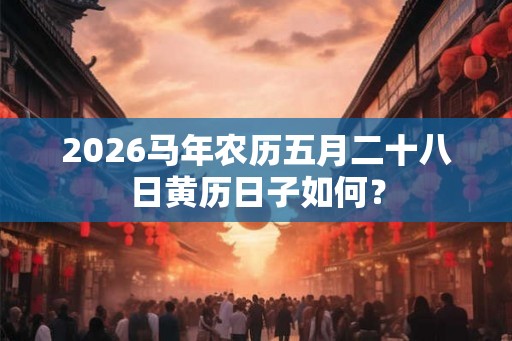 2026马年农历五月二十八日黄历日子如何？