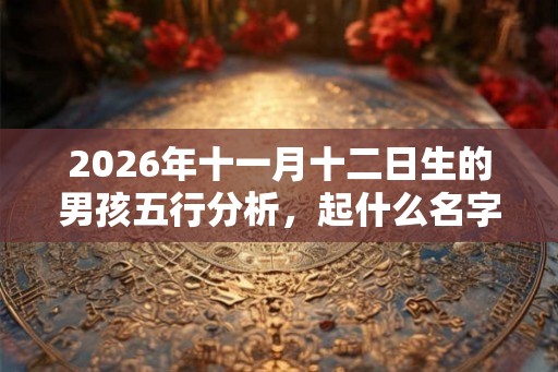 2026年十一月十二日生的男孩五行分析，起什么名字好？