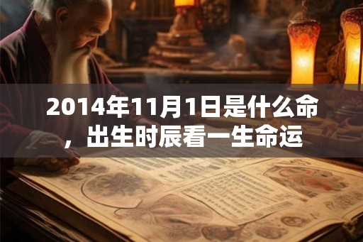 2014年11月1日是什么命，出生时辰看一生命运