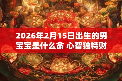 2026年2月15日出生的男宝宝是什么命 心智独特财官双美