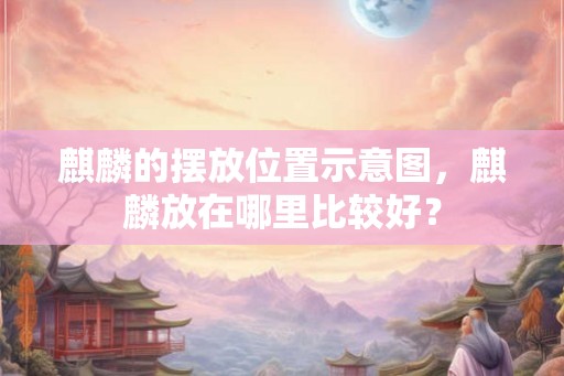 麒麟的摆放位置示意图，麒麟放在哪里比较好？