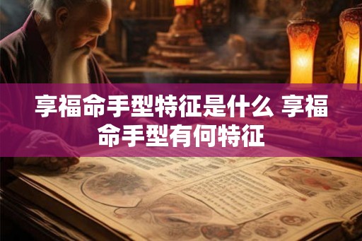 享福命手型特征是什么 享福命手型有何特征