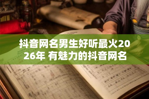 抖音网名男生好听最火2026年 有魅力的抖音网名