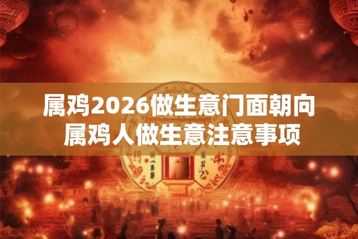 属鸡2026做生意门面朝向 属鸡人做生意注意事项