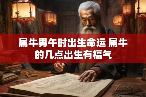 属牛男午时出生命运 属牛的几点出生有福气
