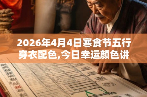 2026年4月4日寒食节五行穿衣配色,今日幸运颜色讲究