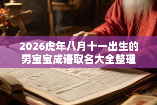2026虎年八月十一出生的男宝宝成语取名大全整理