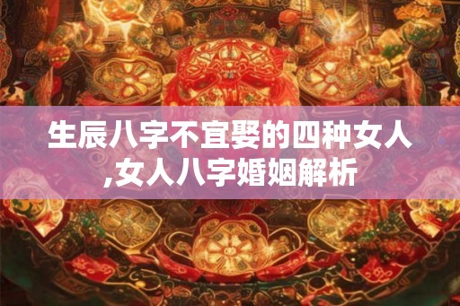 生辰八字不宜娶的四种女人,女人八字婚姻解析