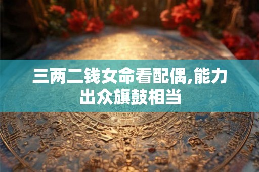 三两二钱女命看配偶,能力出众旗鼓相当