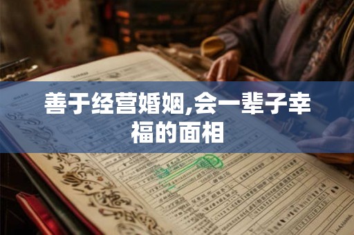 善于经营婚姻,会一辈子幸福的面相