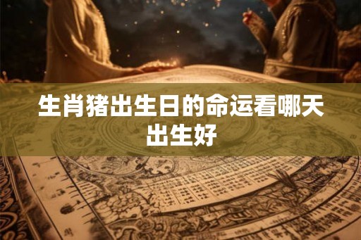 生肖猪出生日的命运看哪天出生好