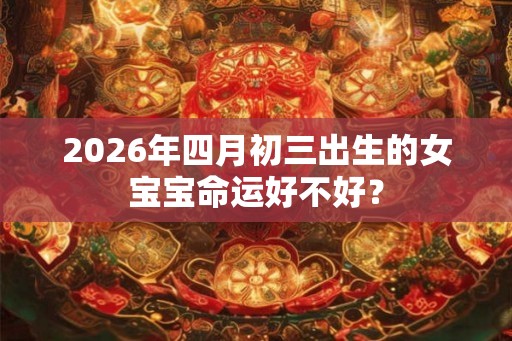 2026年四月初三出生的女宝宝命运好不好？