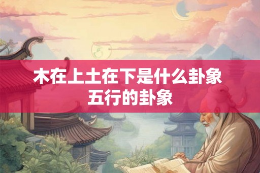 木在上土在下是什么卦象 五行的卦象