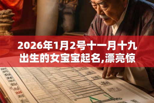 2026年1月2号十一月十九出生的女宝宝起名,漂亮惊艳