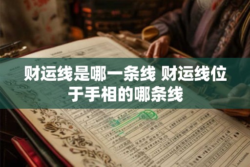 财运线是哪一条线 财运线位于手相的哪条线