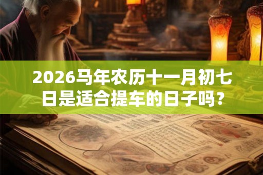 2026马年农历十一月初七日是适合提车的日子吗？