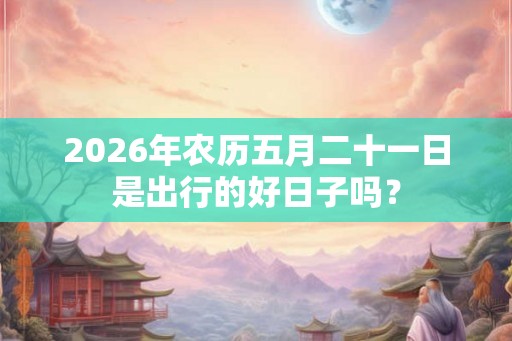 2026年农历五月二十一日是出行的好日子吗？