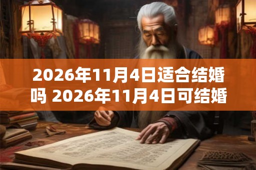 2026年11月4日适合结婚吗 2026年11月4日可结婚吗