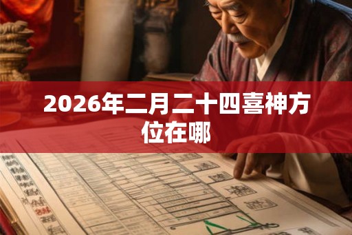 2026年二月二十四喜神方位在哪