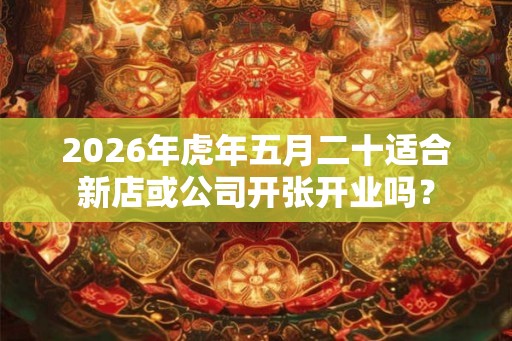 2026年虎年五月二十适合新店或公司开张开业吗？