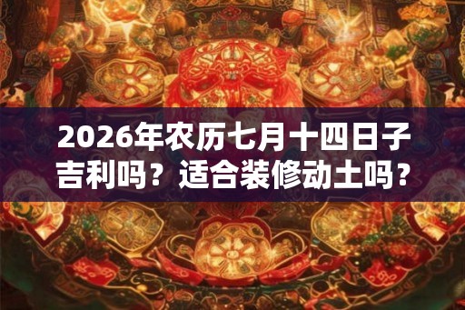 2026年农历七月十四日子吉利吗？适合装修动土吗？