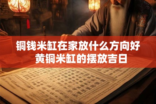 铜钱米缸在家放什么方向好 黄铜米缸的摆放吉日 铜钱米缸在家放什么方向好 黄铜米缸的摆放吉日